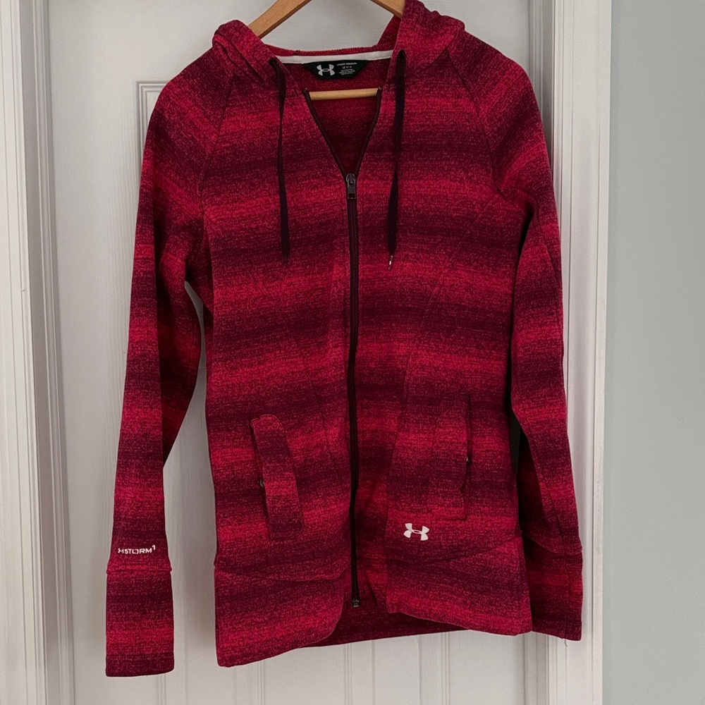 Under Armour Crimson and Ebony Full-Zip Hoodie